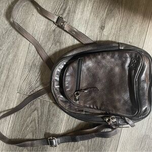 Bed Stu backpack purse rustic dark brown color only used a few times